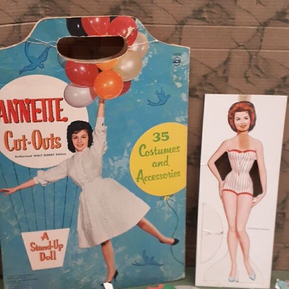 VINTAGE 1962 Annette, Ken, and Ken Jr. PAPER DOLLS~outfits - Picture 1 of 15